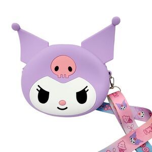 Brand New Kuromi Silicone Rubber Crossbody Bag